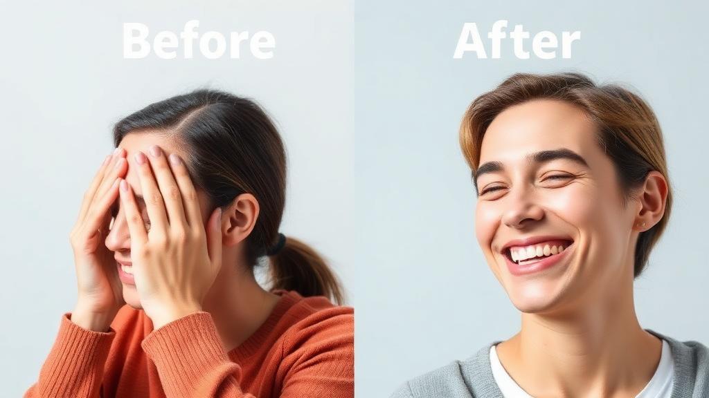 Before and after using Silen Sense CalmEars - from tinnitus discomfort to peaceful relief